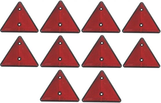 leisure MART LMX1878 Triangle Reflectors, Red