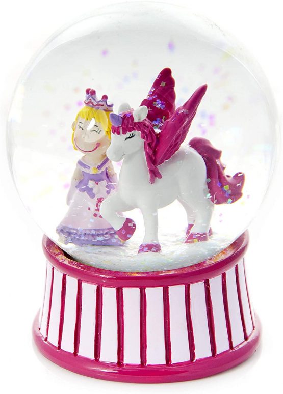 Mousehouse Gifts Pink Princess and Unicorn Children's Snow Globe Gift for Girls