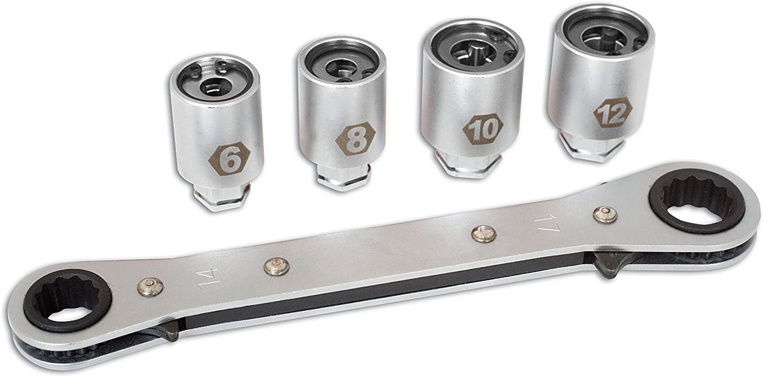 Laser 4462 Stud Remover Set 5pc, Silver