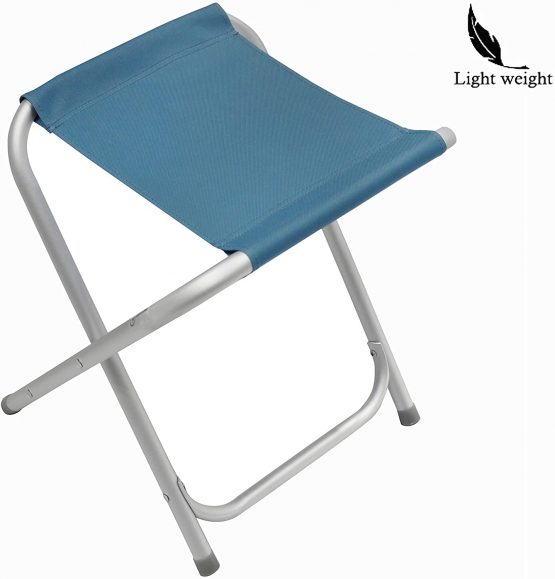 Homecall 30073 Folding camping stool Alu with blue 600D polyester, 45.0 cm*41.0 cm*34.0 cm