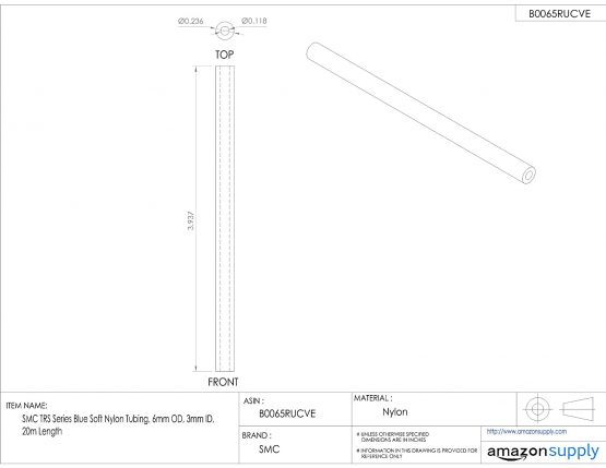 SMC TRS0603BU-20 Soft Nylon Tubing - Image 2