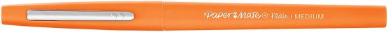 Paper Mate Flair Pen, 1.1mm Medium Tip, Orange, Box of 12 - Image 2