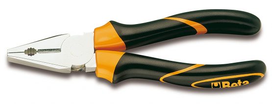 Beta 11500036 Model 1150 Bm160 Combination Pliers, Chrome-Plated, Bi-Material Handles, 160mm