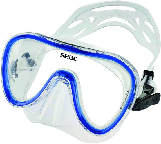 Seac Salina monolens silicone mask ideal for diving, snorkeling and swimming