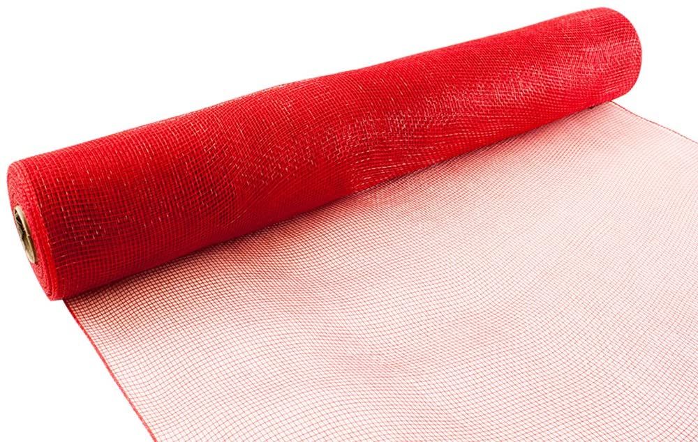 Eleganza Deco Mesh 53cm x 9.1m (10yds) Red No.16, 8.5 x 8.5 x 53.5 cm