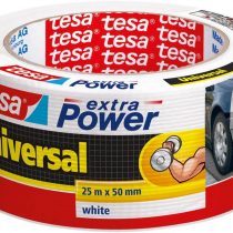 tesa 56388-00002-05 TE56388-00002-05 Cinta Americana Extra Power Universal 25mx50mm Blanca, White, 25m x 50mm