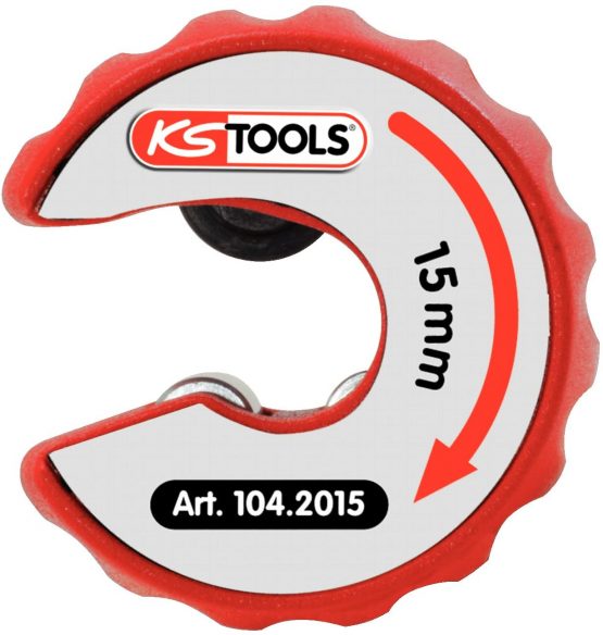 KS Tools 104.2015 Ratchet pipe cutter, 15mm
