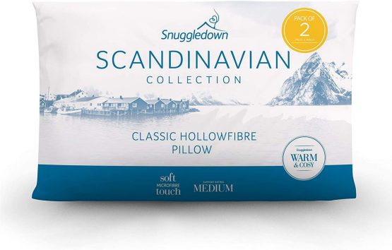 Snuggledown Pillow, Polyester, White, Full