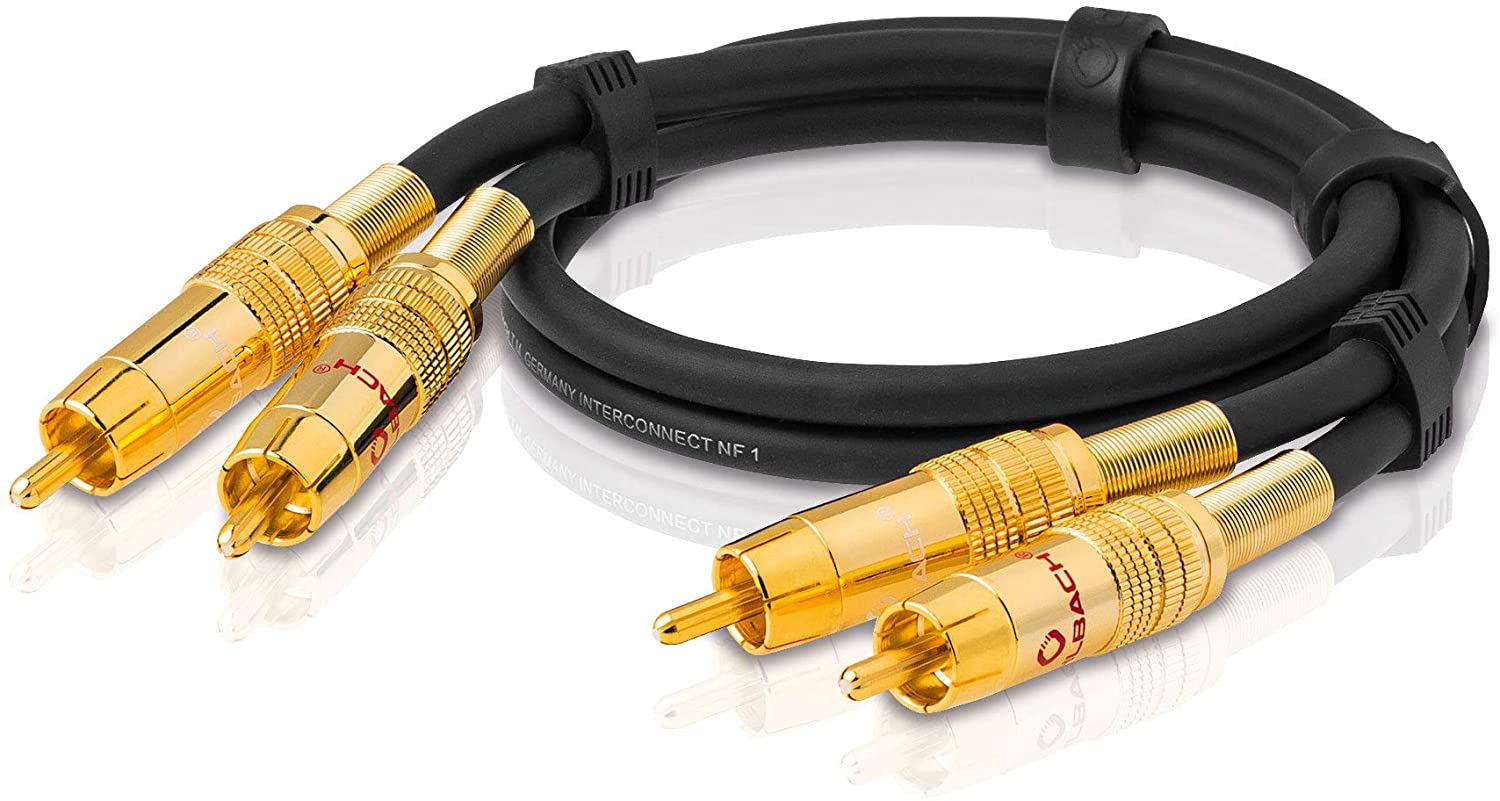 Oehlbach NF 1 Master NF Audio RCA Cable, Black - Image 2