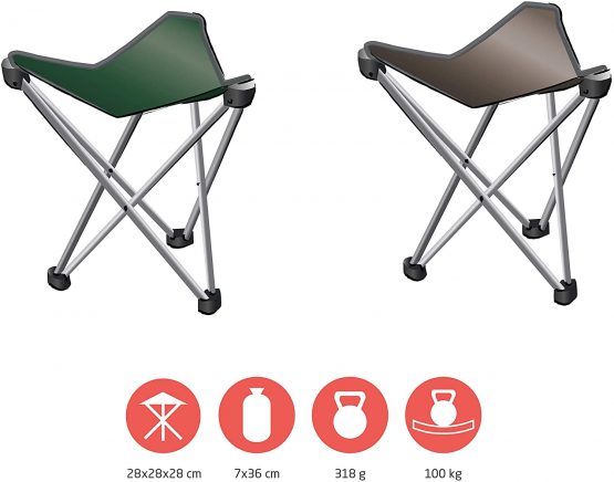 Grand Canyon Supai Mini Lightweight Camping Chair Folding Stool up to 100 kg Aluminium - Image 2
