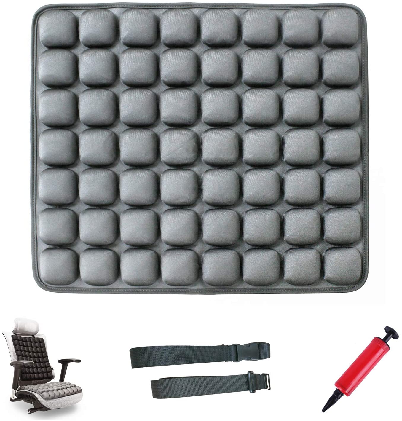 Meiyijia, Back cushion, Inflatable Orthopedic Seat & Back Cushion,for Sciatica Relief Tailbone, and Hip Pain