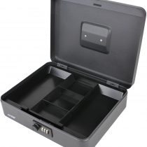 HMF 10017-02 Cash Box Combination Lock, 30 x 24 x 9 cm, black