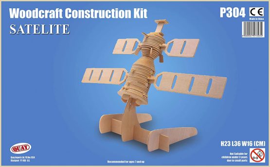 Quay P304 Satelite Woodcraft Construction Kit, Brown - Image 2