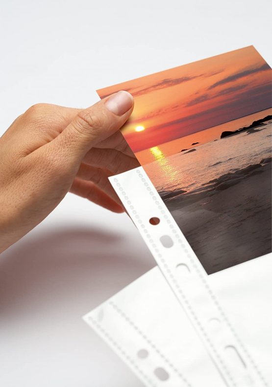 HERMA Photo Pockets for Ring Binder Albums, Acid Free, 20 x 30 cm Portrait Format, 20 Pockets, White 7589 - Image 2