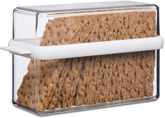 Mepal box Stora white – The food storage container is transparent and the size is tailored to fit standard packaging of crispbread, san/tpe, 1600 ml - Image 2