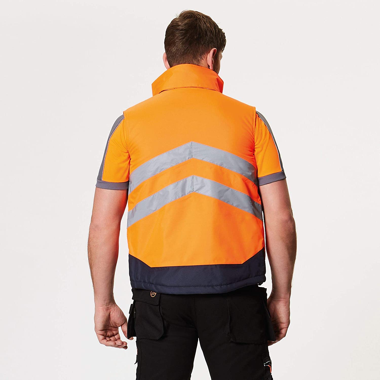 Regatta TRA840 20770 Professional Hi-Vis Body warmer, Yellow/Navy, L - Image 4
