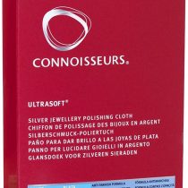 Connoisseurs Silver Jewellery Cleaning Cloth - Ultrasoft Polishing Cloths to Clean, Buff & Restore Shine - 100% Cotton Fiber - 28 x 35cm