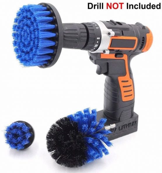 Power Scrubber Brush, Yefun 3Pcs/Set Multipurpose Scrubbing Drill Brush Attachment Kit & Cleaner