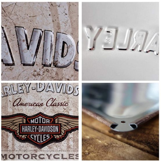 Nostalgic-Art Retro Tin Sign – Harley-Davidson Classic Logo – Gift idea for motorcycle fans, Metal Plaque, 30 x 40 cm - Image 3