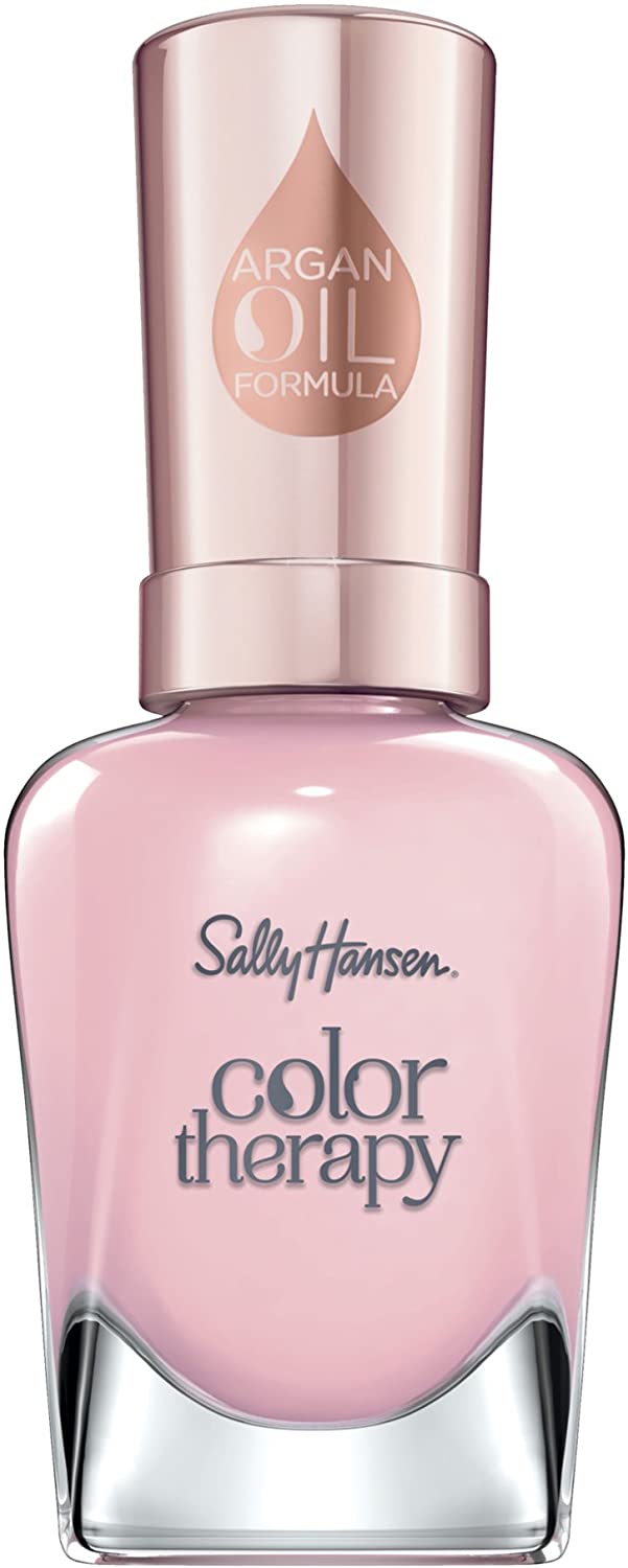 Sally Hansen Colour Therapy Nail Polish with Argan Oil, Rosy Quartz, 14.7 ml, 220 Rosy Quartz, 14.7 ml (Pack of 1)