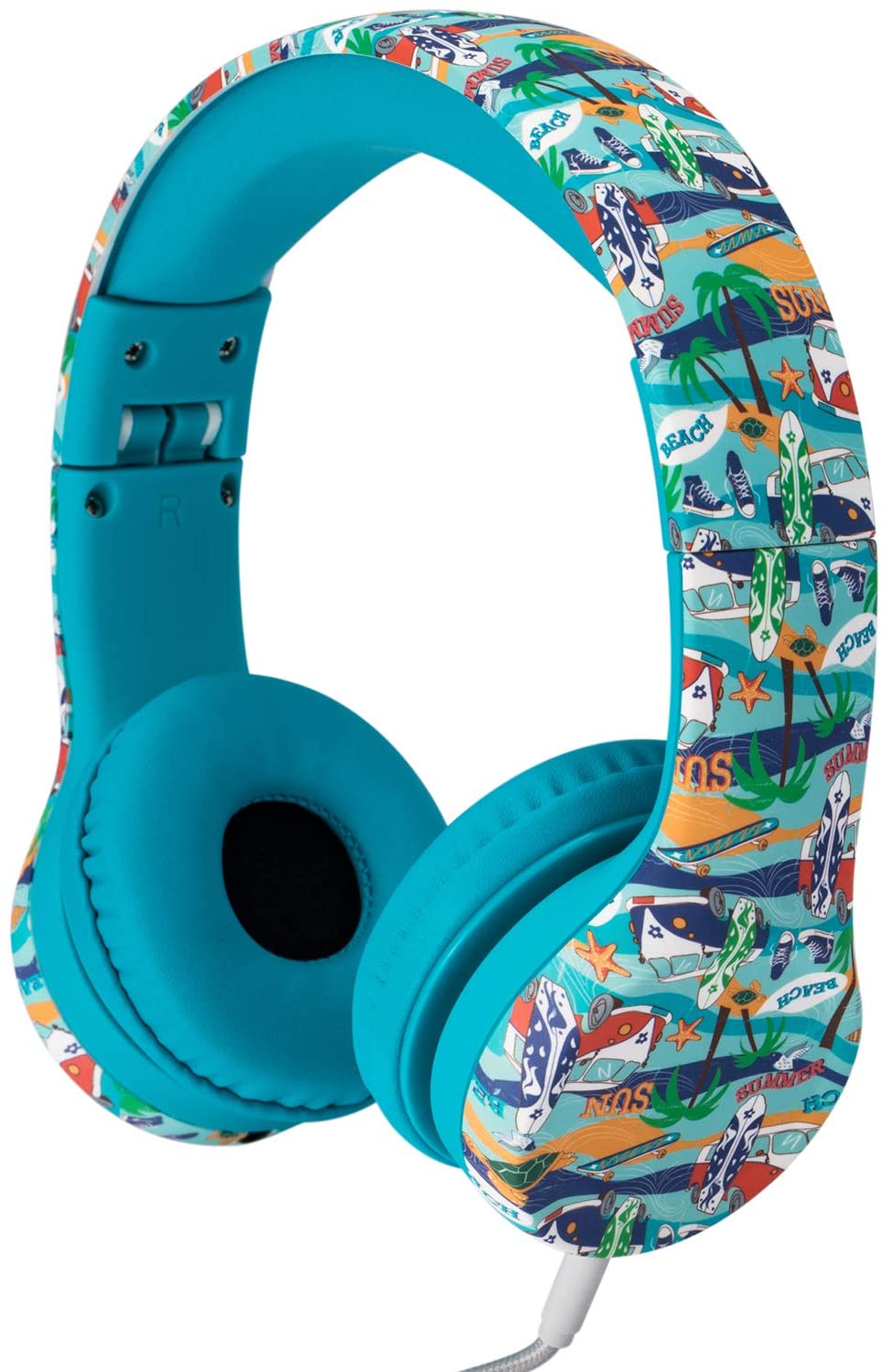 Snug Play+ Kids Headphones with Volume Limiting for Toddlers (Boys/Girls) - Beach