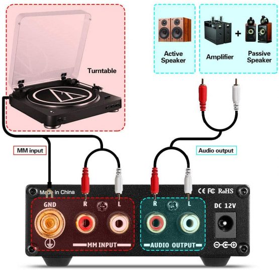 Nobsound HiFi MM Phono Stage Preamp RIAA Record Player Preamplifier Turntable Amplifier - Image 3