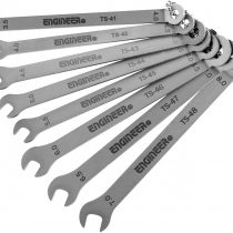 8-in-1 Super Slim/Thin Spanner Set (Low Profile,only 1.5mm Thick), Stainless Steel. ENGINEER ts-04