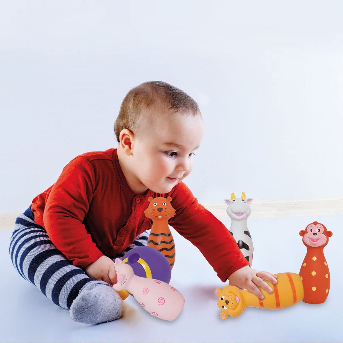 LUDI Baby Bowling, Multicoloured, 15 cm (height only) - Image 2