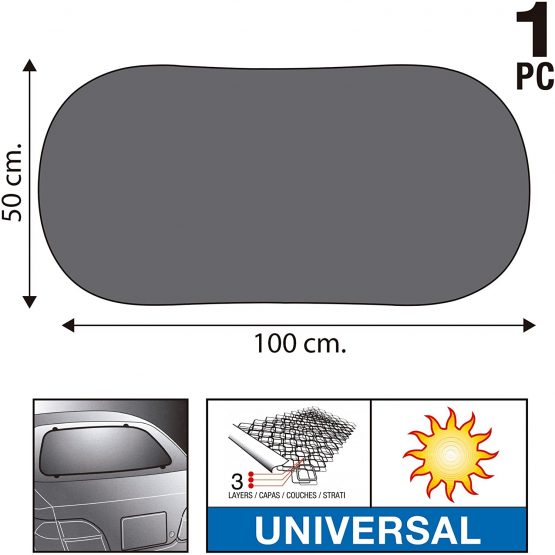 Sumex 4410009 Lateral Sunshade, Negro, 50X100 cm - Image 2