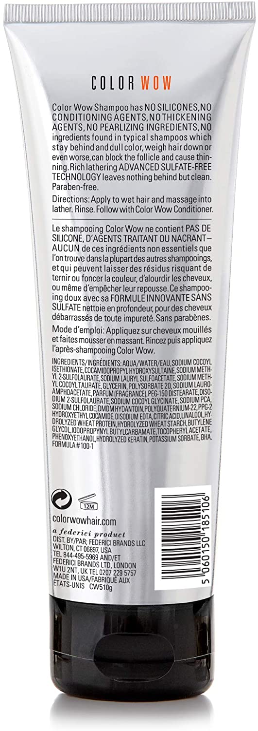 COLOR WOW Color Security Shampoo - Sulfate Free and Residue-Free Formula, COLOURWOW, 250 ml (Pack of 1) - Image 2