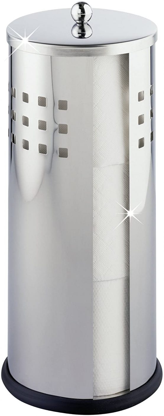 Wenko 16637100 Ancona Spare Toilet Paper Holder, 13 x 34 cm