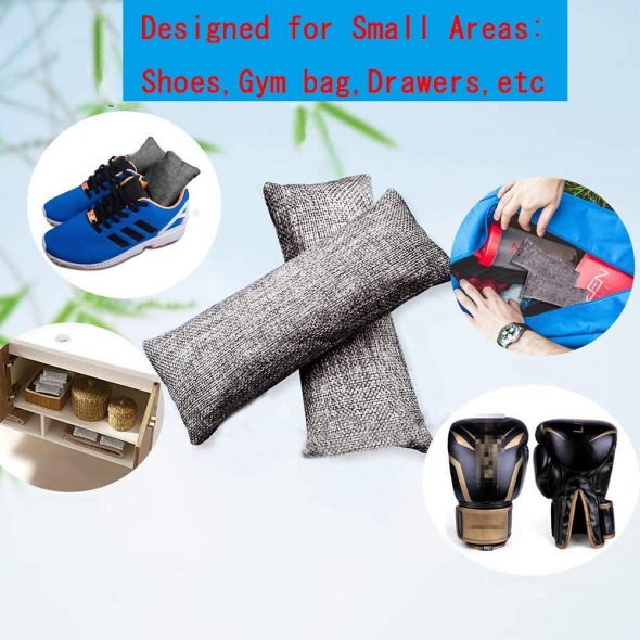 Activated Bamboo Charcoal, Natural Air Purifying Wardrobe Freshener