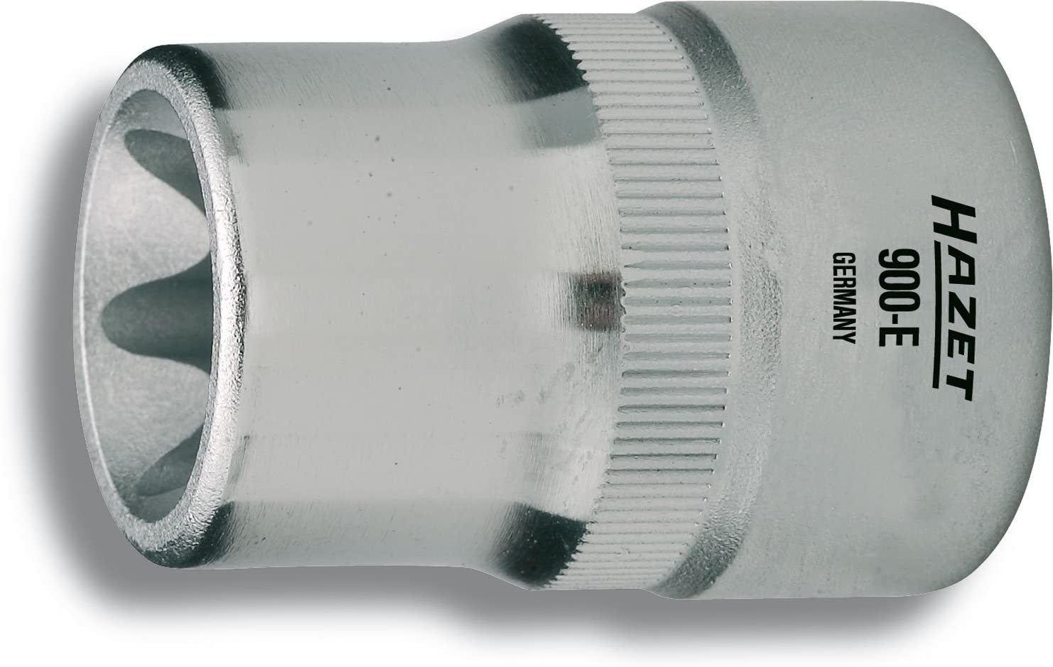 HAZET 900-E24 41.2 mm E 24 Torx Profile Socket - Chrome-Plated/Polished, E24 Torx