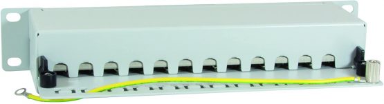 Logilink NP0052 10-Inch Cat 6A 12-Ports STP Patch Panel - Grey - Image 2