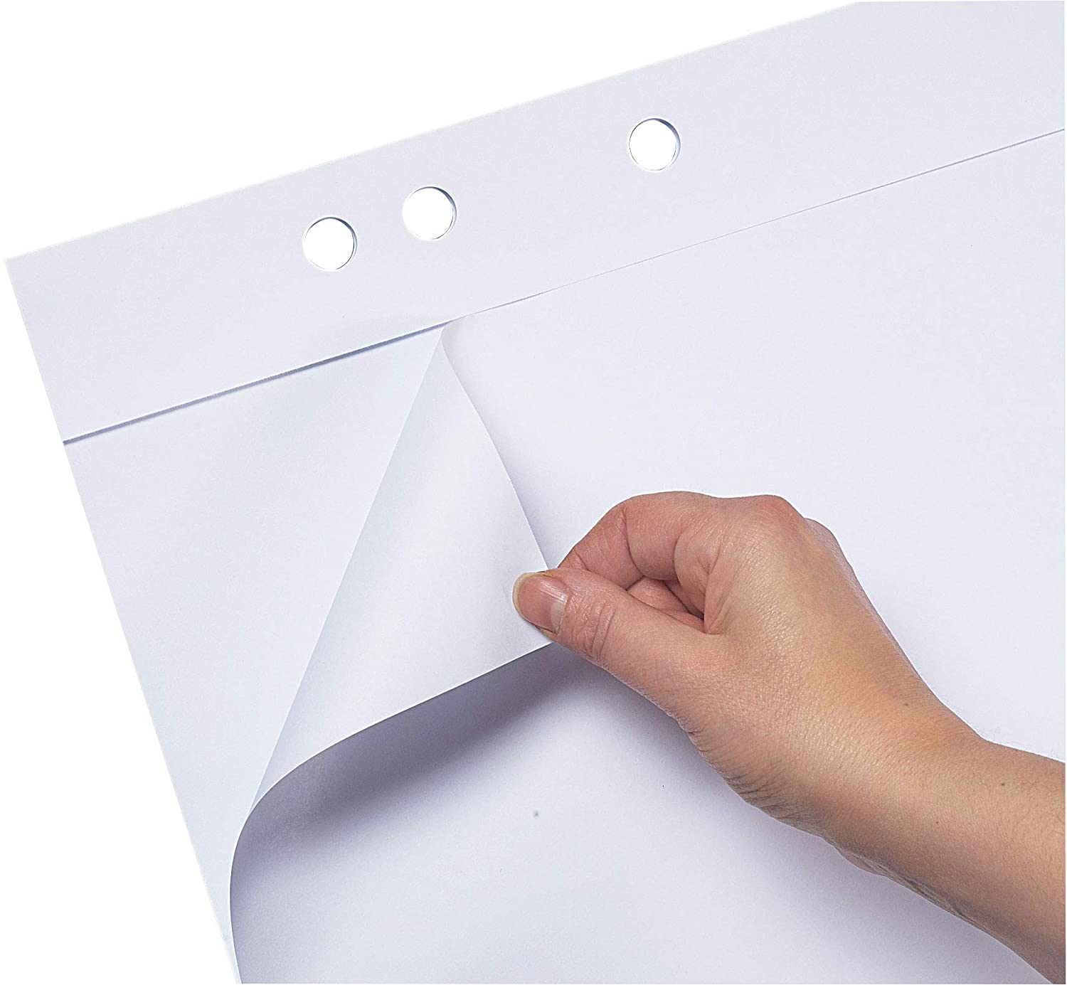 Landre 100050588 Recycled Flip Chart Paper Pad 20 Sheets Full Size 68 X 99 cm Blank 80 g/m² (Pack of 5) Flip Chart Pads "Recycling" - Image 4