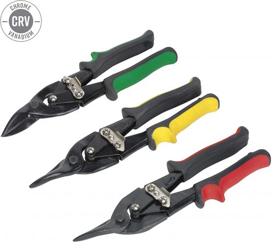Sealey AK6907 Aviation Tin Snip Set, 250mm x 316mm x 265mm, Pack of 3 - Image 3