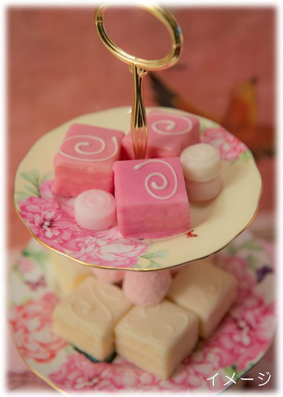Royal Albert Miranda Kerr Friendship 40001833 3 Tier Cake Stand Joy, Grattitude & Devotion (16cm,20cm,27cm), Multi, Fine Bone China - Image 3