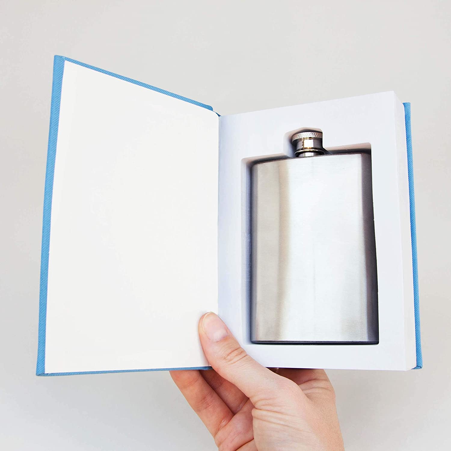 Suck UK Hip Flask, Blue - Image 3