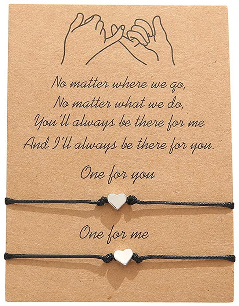 nuoshen 2 pcs Pinky Promise Bracelets