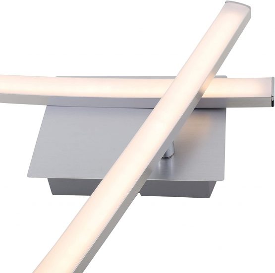 Briloner Leuchten 3164-029 LED Ceiling Light, 2-Bulb Ceiling Light, 700 Lumen, 3000 Kelvin (Warm White) 9 Watt, Aluminium-Coloured, 782x120x110mm (Lxwxh) - Image 2