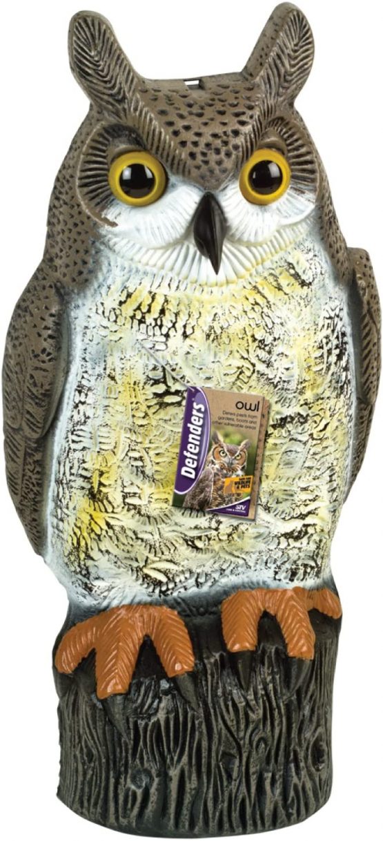 Defenders STV966 Owl, Decoy Bird Scarer, Life-like Colouring, 19.2 cm*13.5 cm*40.0 cm