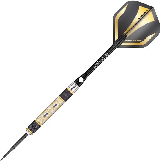 RED DRAGON Golden Eyes 22g, 24g, 26g, 28g, 30g or 32g Tungsten Darts Set with Flights and Stems - Image 2
