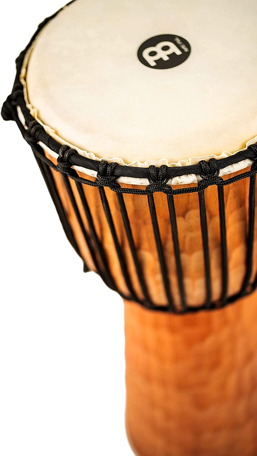 Meinl Percussion Rope Nile Djembe - Medium Sized Handdrum - With Goat Head - Diameter 10 Inches - Mahogany, Natural (HDJ4-M) - Image 4