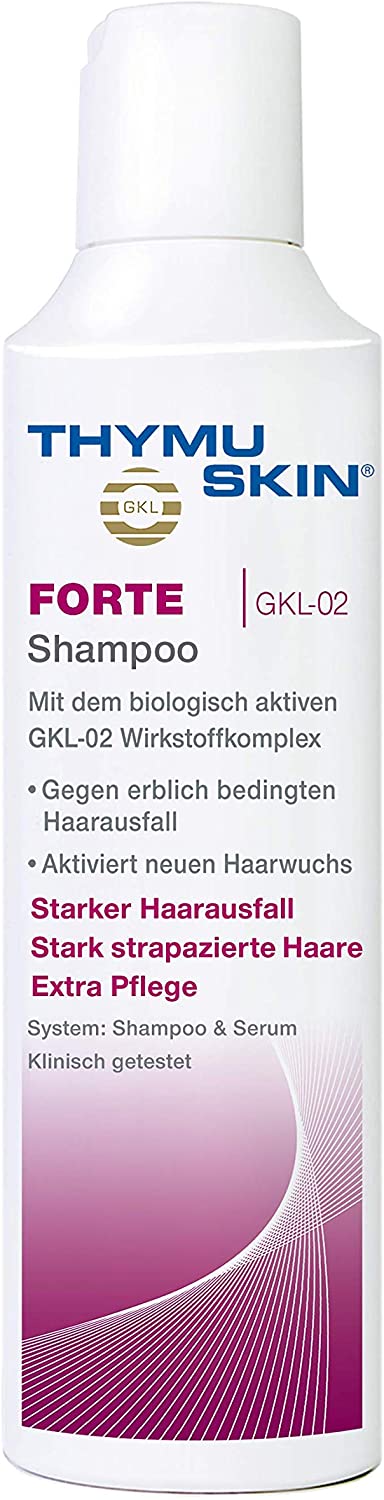 Thymuskin Forte Shampoo 200 ml, red, 200 ml (Pack of 1)