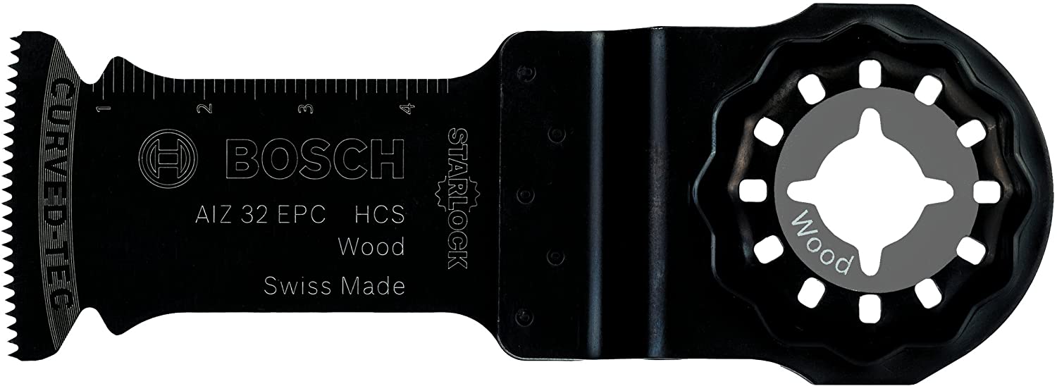 Bosch Professional 1x HCS Plunge Cutting Saw Blade AIZ 32 EPC Wood (for Softwood 50 x 32 mm, Accessory Multitool)