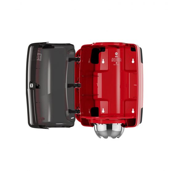 Tork 659008 Centrefeed Dispenser M2 / Paper Dispenser Suitable for M2 Paper Rolls Centrefeed System Big/Wipe Dispenser Wall Mounted/Performance Design Black-Red - Image 3