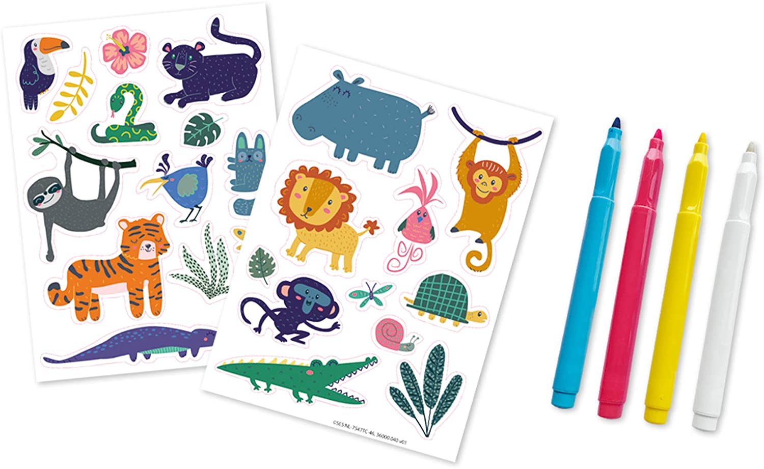 SES Creative 14274 Window Fun-Jungle, Multicolor - Image 2