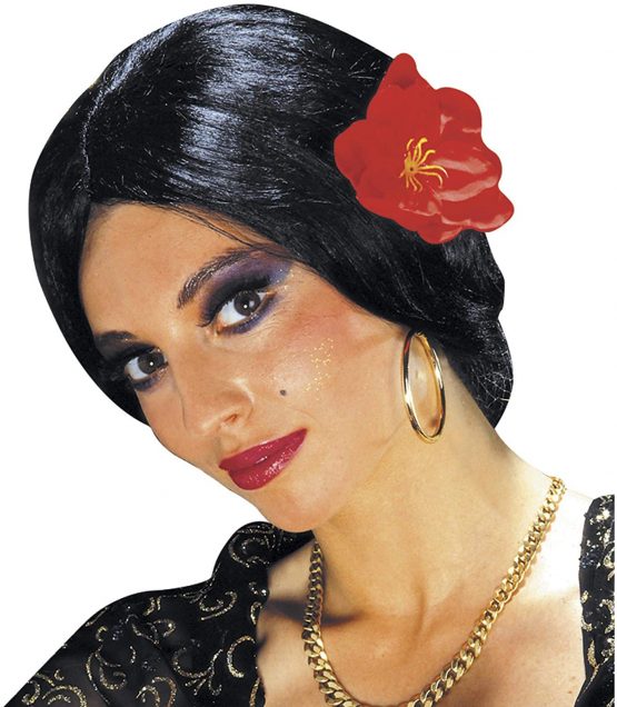 Carmen Miranda Samba w/ Flower Wig for Fancy Dress Costumes & Outfits Accessory