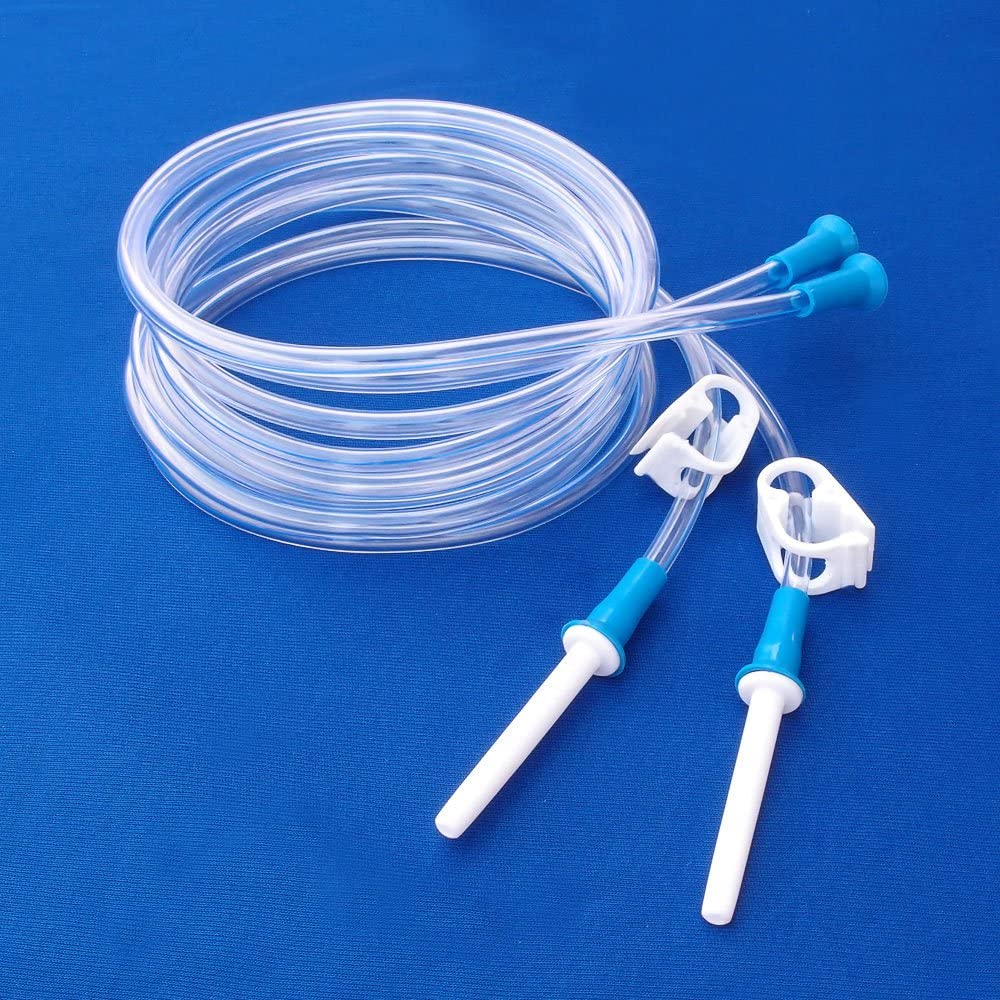 HealthAndYoga(TM) Replacement Enema Tubing with Clamp and Nozzle, Super Economical, Hygienic, Medical Grade PVC- 1.5 Meter - Image 2