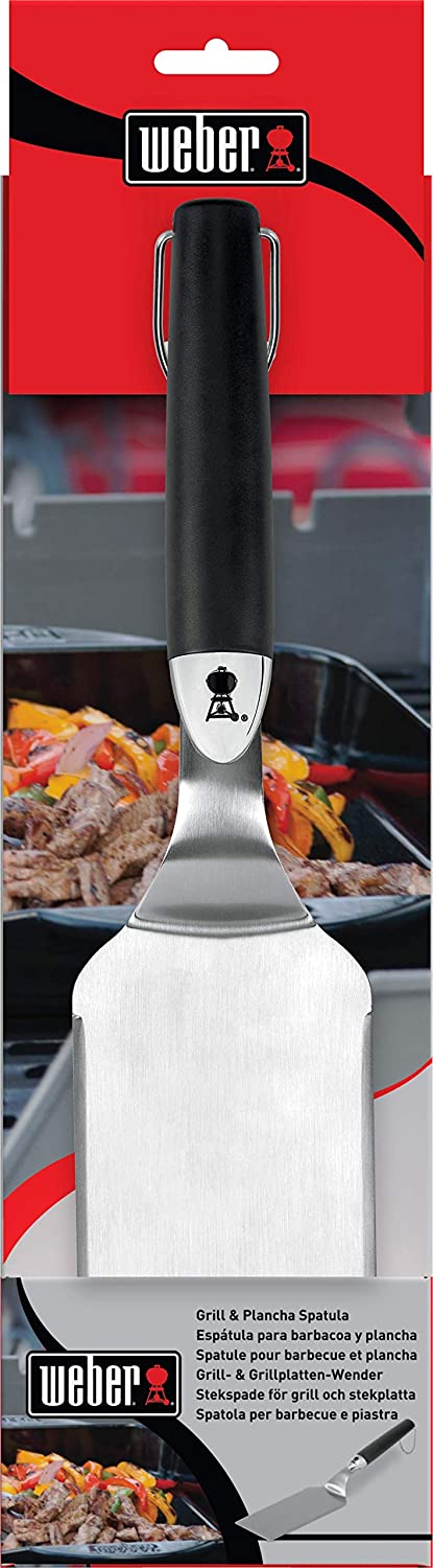 Weber Premium Turner (40cm), made of stainless steel, with anti-slip comfort grip, dishwasher safe - Black/Silver (6206) - Image 3